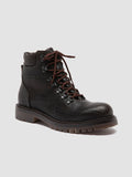 BOSS 003 - Brown Leather Lace Up Boots Men Officine Creative - 3