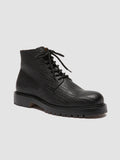 BOSS 011 - Black Leather Lace-up Boots - 2