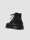 BOSS 011 - Black Leather Lace-up Boots - 3