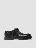 BOSS 015 - Black Leather Derby Shoes - 0
