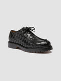 BOSS 015 - Black Leather Derby Shoes - 2