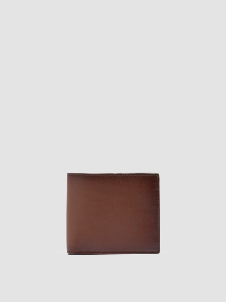 BOUDIN 02 - Light Brown Leather Bifold Wallet