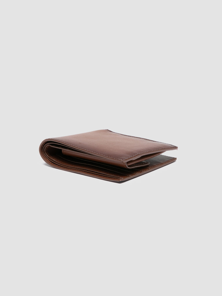 BOUDIN 02 - Light Brown Leather Bifold Wallet