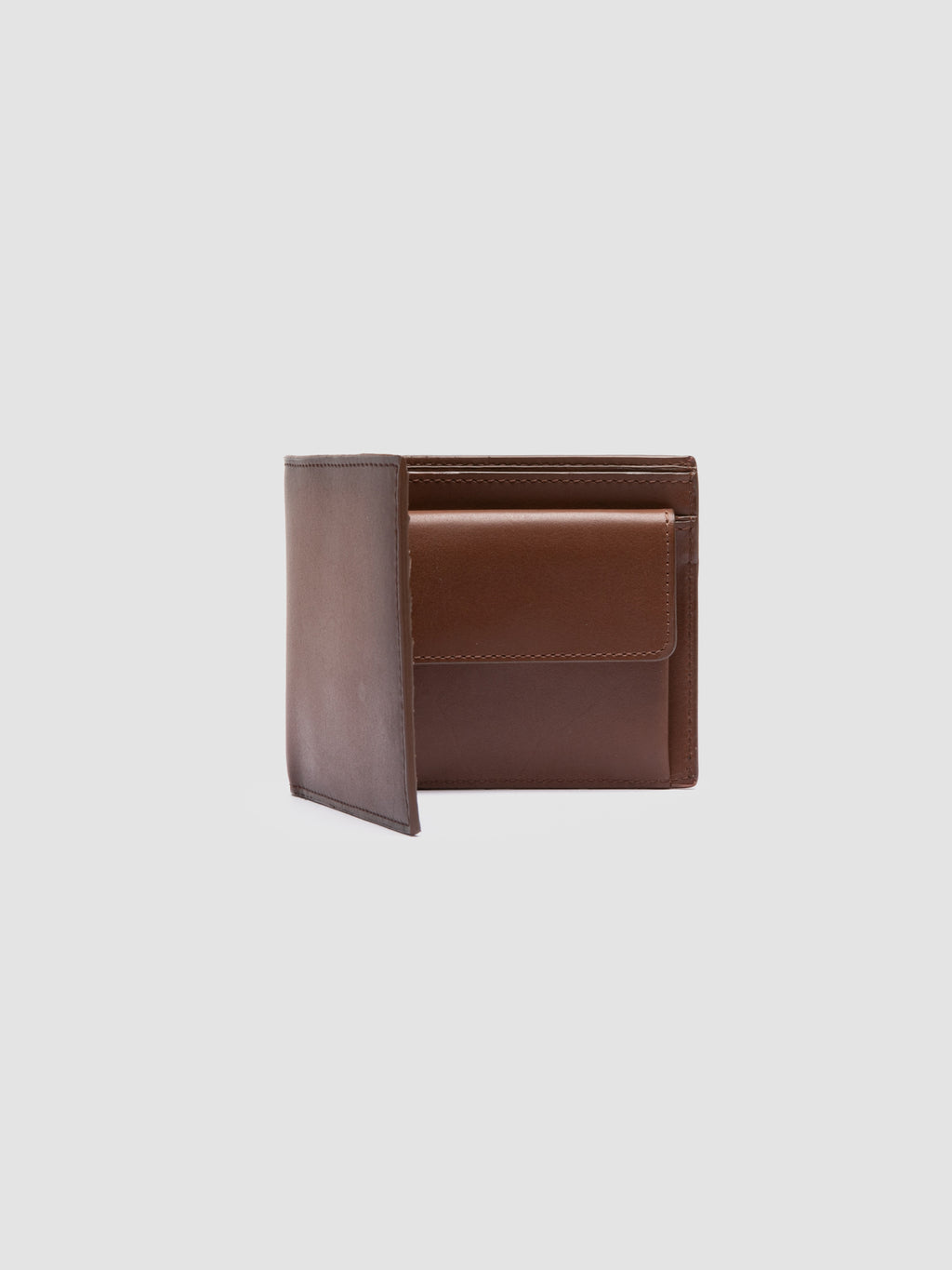 BOUDIN 02 - Light Brown Leather Bifold Wallet - 4
