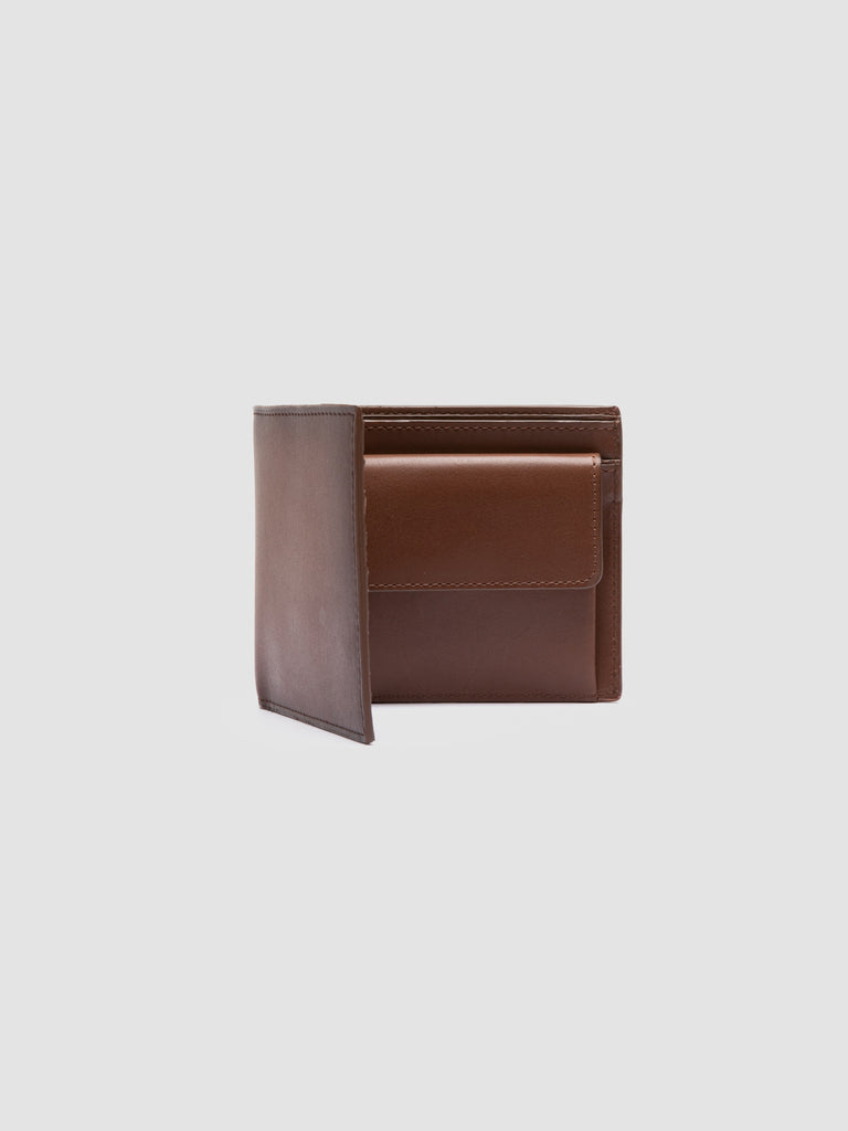 BOUDIN 02 - Light Brown Leather Bifold Wallet