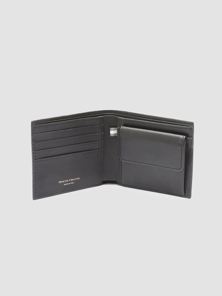 BOUDIN 02 - Black Leather Bifold Wallet