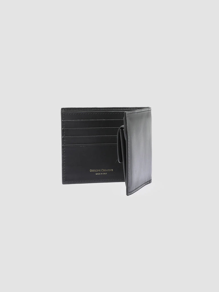 BOUDIN 02 - Black Leather Bifold Wallet