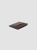 BOUDIN 122 - Dark Brown Woven Leather Card Holder - 2