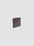 BOUDIN 122 - Dark Brown Woven Leather Card Holder - 4