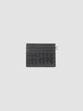 BOUDIN 122 - Black Woven Leather Card Holder - 3