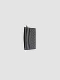 BOUDIN 122 - Black Woven Leather Card Holder - 1