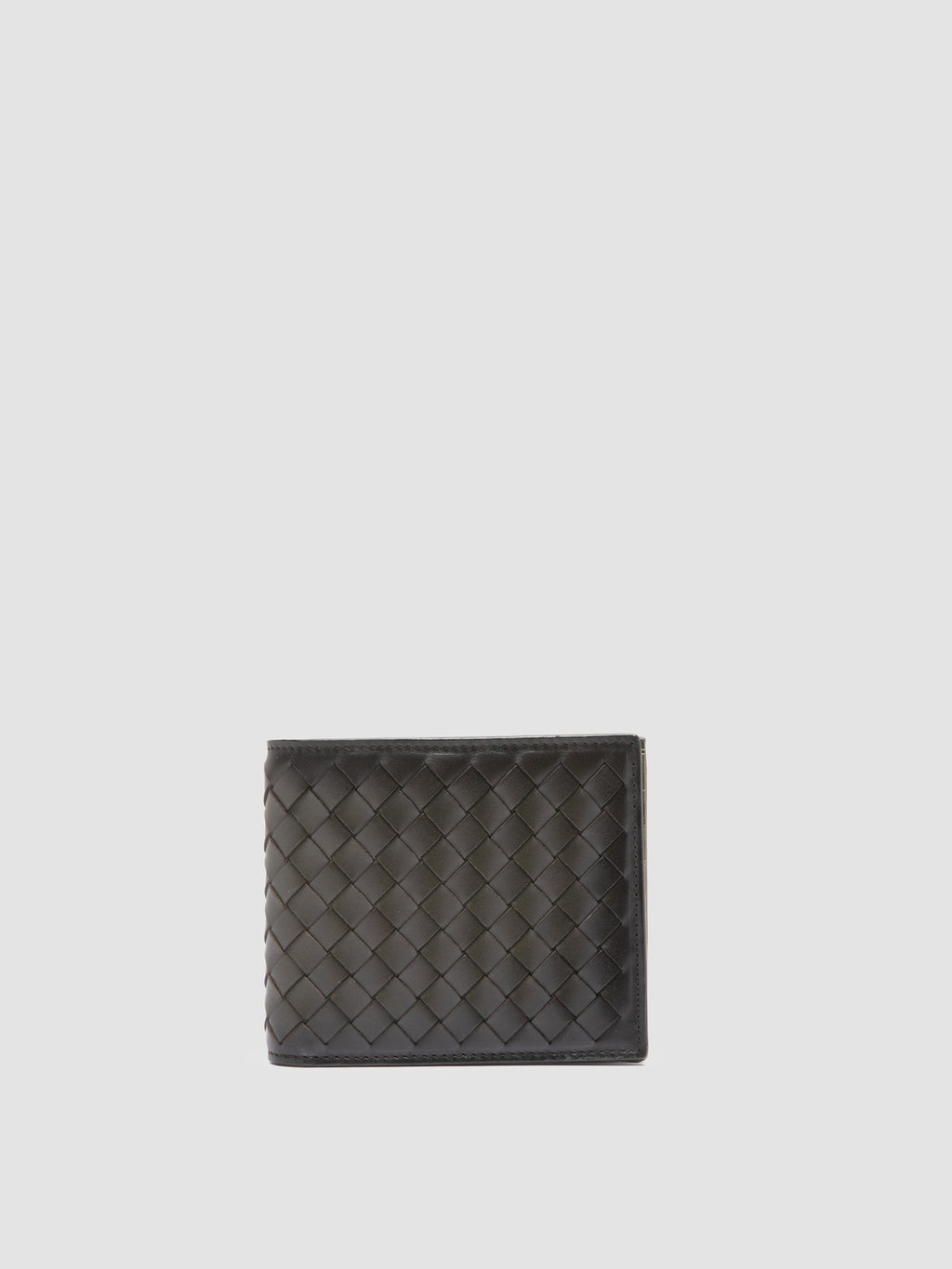 BOUDIN 123 - Green Woven Leather Bifold Wallet - 0