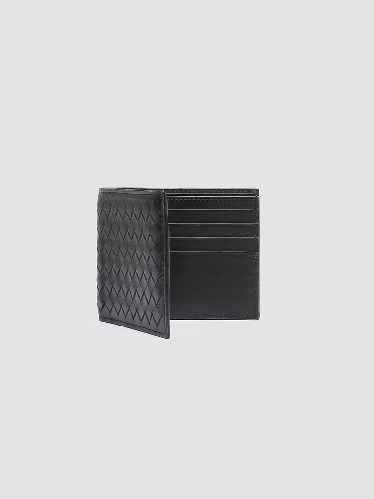 BOUDIN 123 - Black Leather Bifold Wallet  Officine Creative - 3