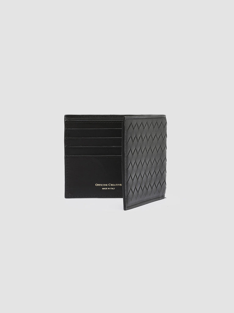 BOUDIN 123 - Black Leather Bifold Wallet  Officine Creative - 4