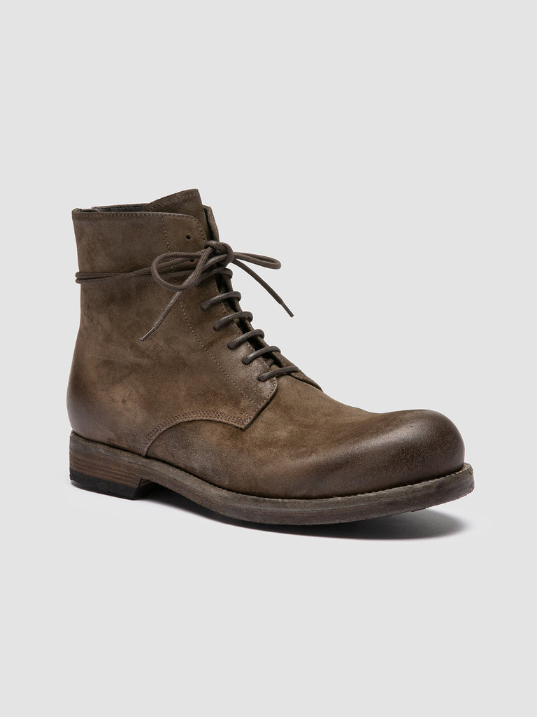 BULLA DD 102 - Green Suede Lace-up Boots