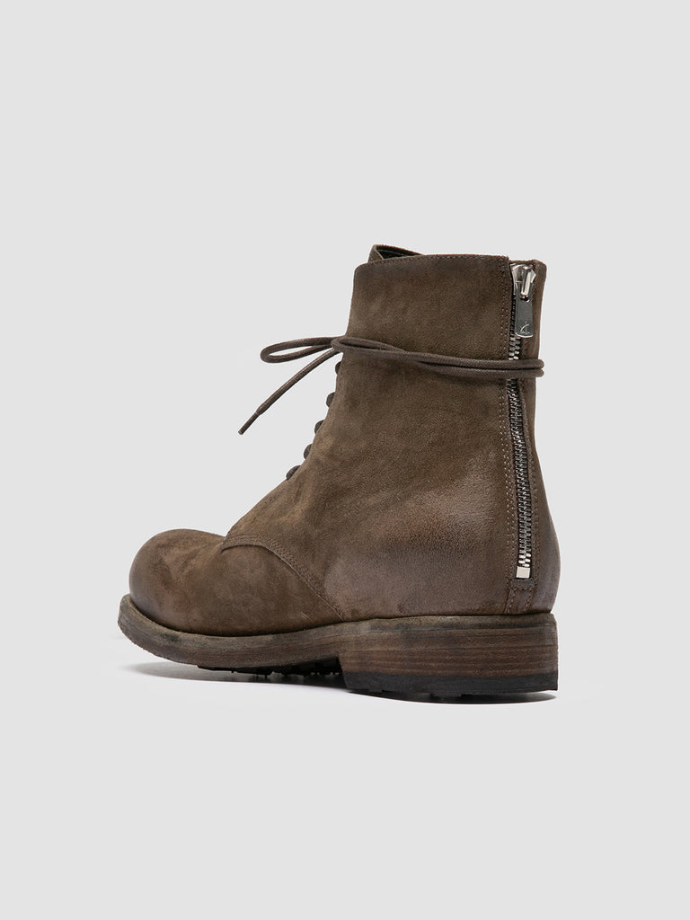 BULLA DD 102 - Green Suede Lace-up Boots