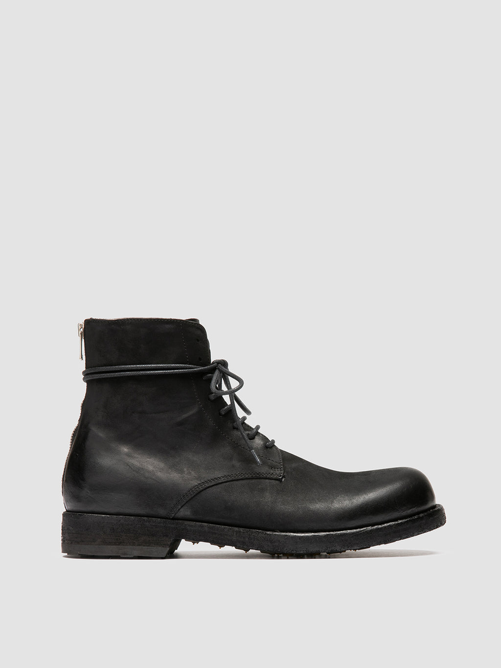 BULLA DD 102 - Black Leather Lace-up Boots Men Officine Creative -1