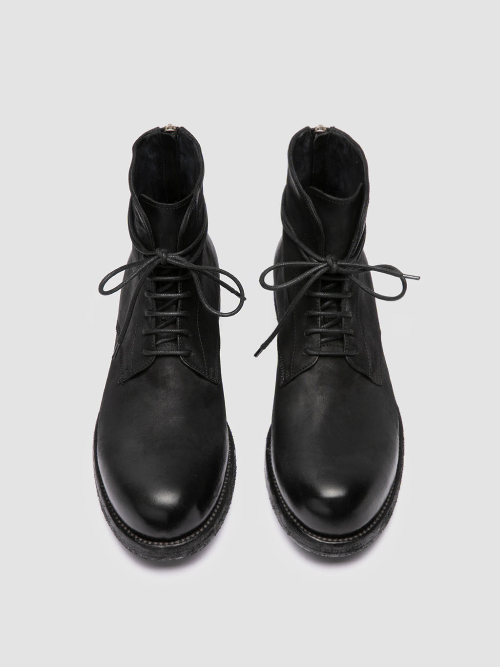 BULLA DD 102 - Black Leather Lace-up Boots Men Officine Creative -2