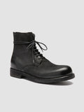 BULLA DD 102 - Black Leather Lace-up Boots Men Officine Creative -3