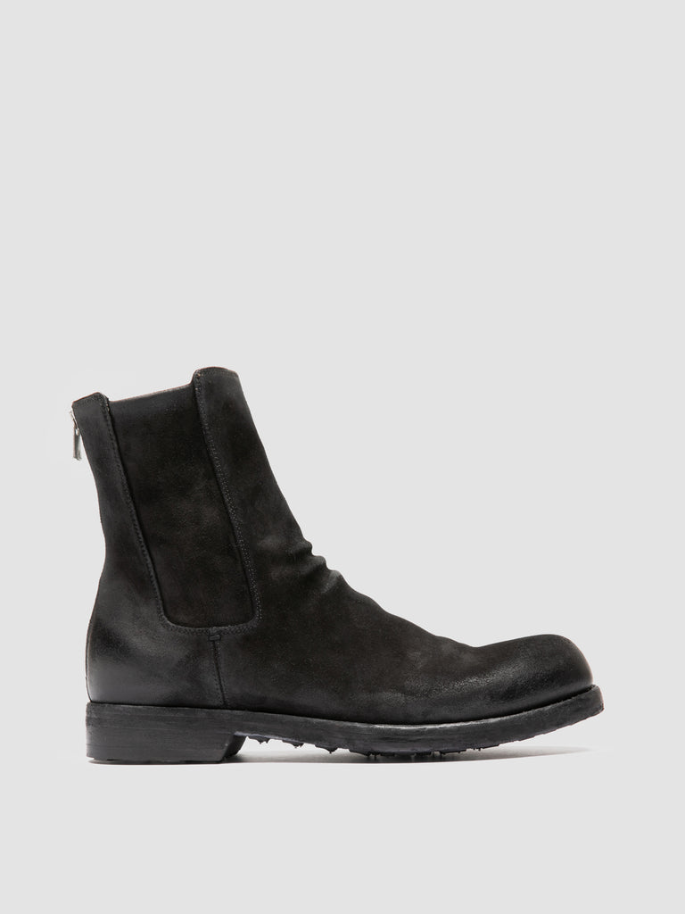 BULLA DD 104 - Black Suede Zipped Boots