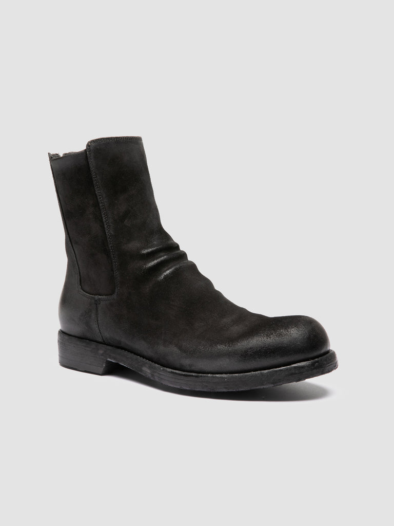 BULLA DD 104 - Black Suede Zipped Boots
