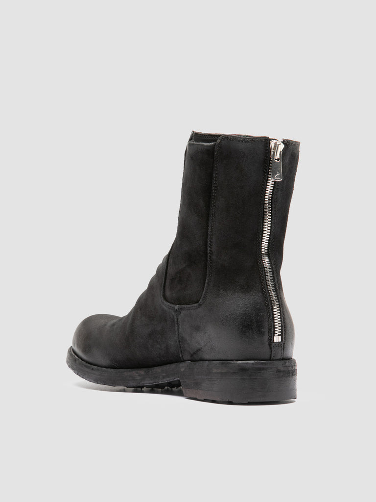 BULLA DD 104 - Black Suede Zipped Boots