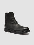 BULLA DD 104 - Black Leather Zipped Boots Men Officine Creative -3