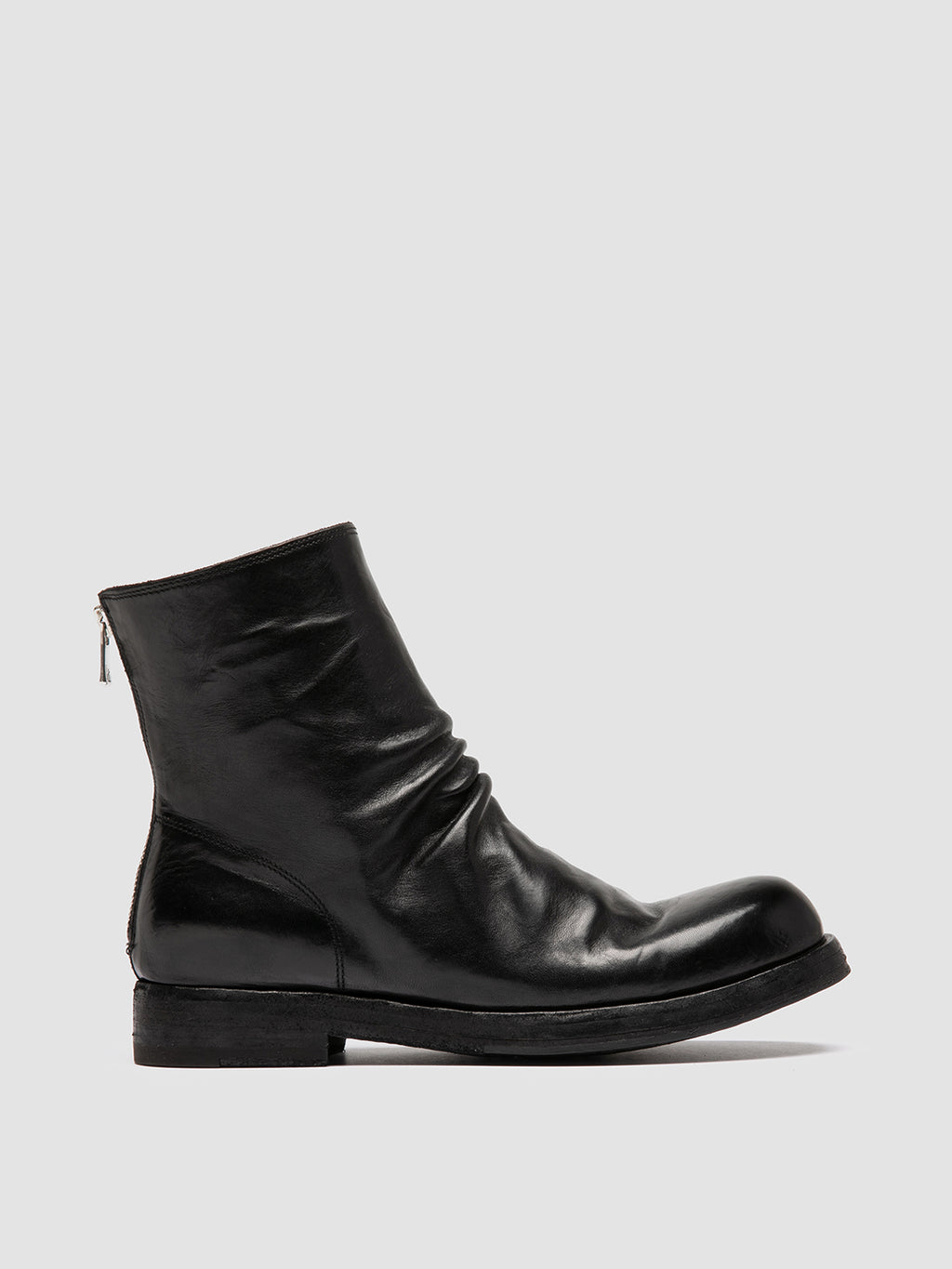 BULLA DD 303 - Black Leather Zipped Boots Women Officine Creative -1