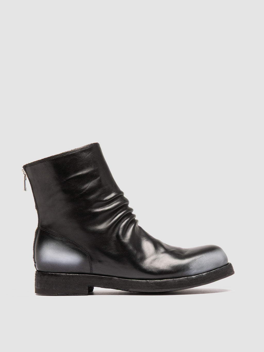 BULLA DD 303 - Black Leather Zipped Boots Women Officine Creative - 5