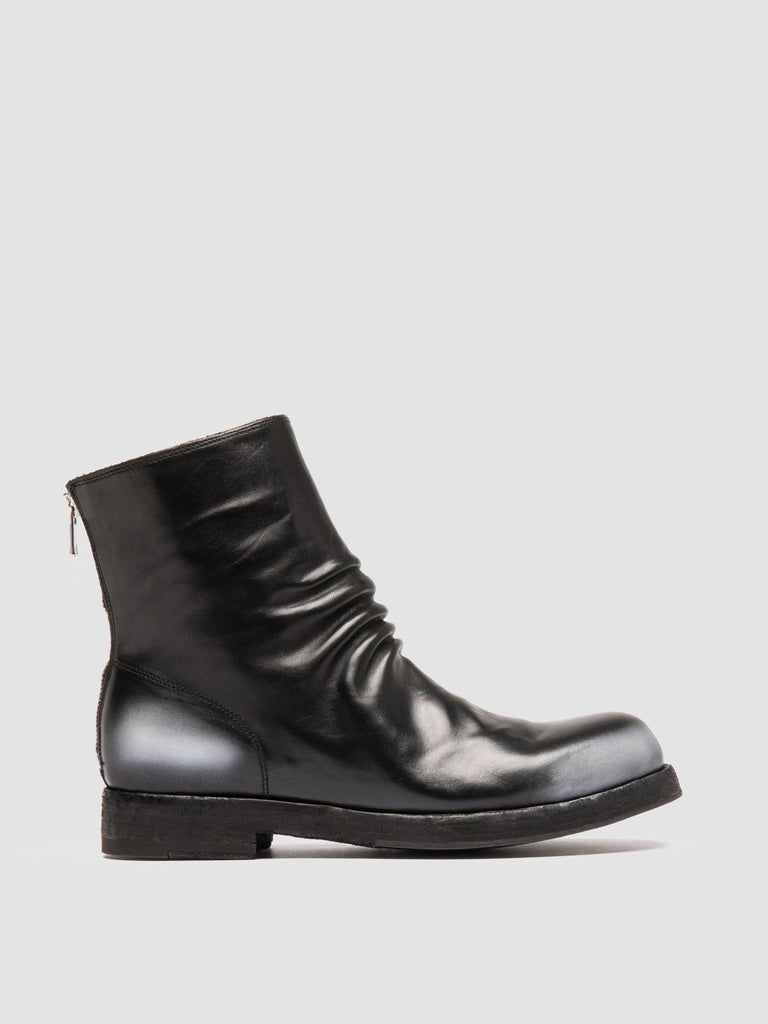 BULLA DD 303 - Black Leather Zipped Boots