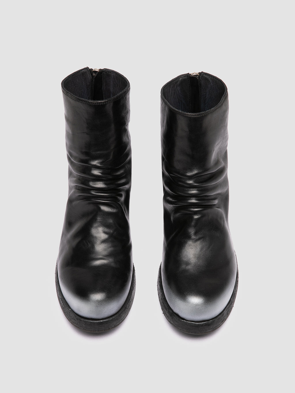 BULLA DD 303 - Black Leather Zipped Boots