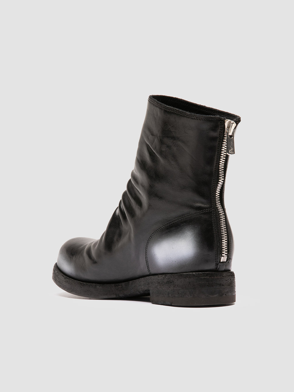 BULLA DD 303 - Black Leather Zipped Boots