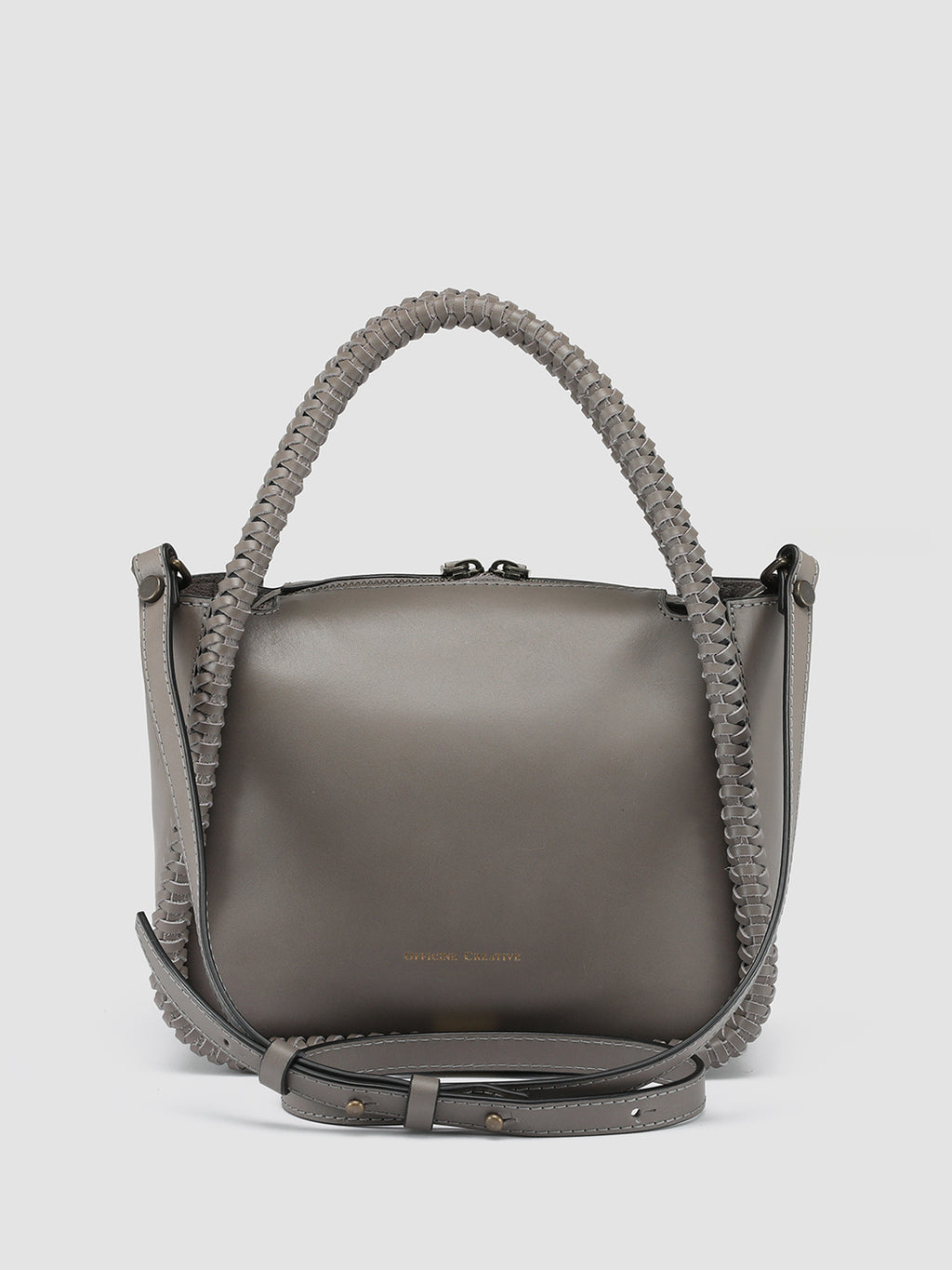 CABALA 107 - Gray Leather Handle Bag  Officine Creative - 4