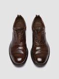 CALIXTE 003 - Dark Brown Leather Oxford Shoes - 1