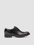 CALIXTE 003 - Dark Grey Leather Oxford Shoes - 0