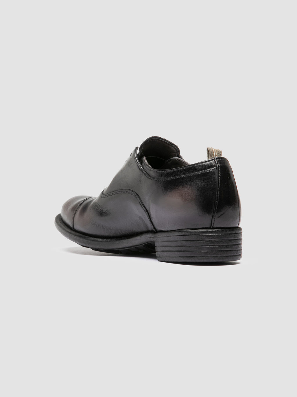 CALIXTE 003 - Dark Grey Leather Oxford Shoes - 3