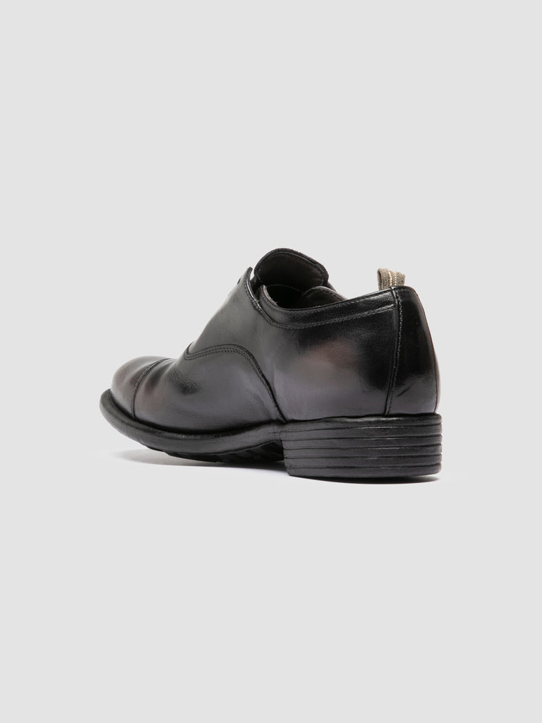 CALIXTE 003 - Dark Grey Leather Oxford Shoes