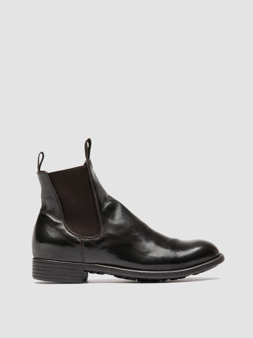 CALIXTE 004 - Dark Brown Leather Chelsea Boots - 0