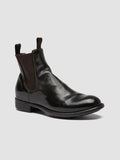CALIXTE 004 - Dark Brown Leather Chelsea Boots - 2