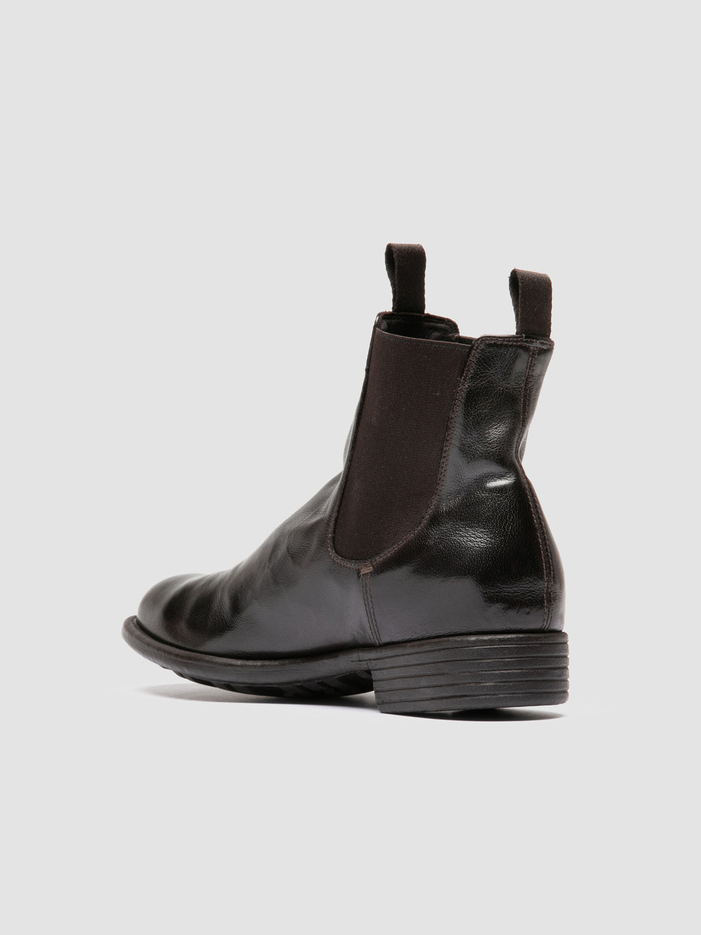 CALIXTE 004 - Dark Brown Leather Chelsea Boots - 3