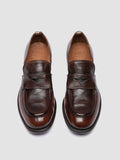 CALIXTE 020 - Light Brown Leather Penny Loafers - 1