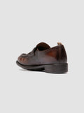 CALIXTE 020 - Light Brown Leather Penny Loafers - 3