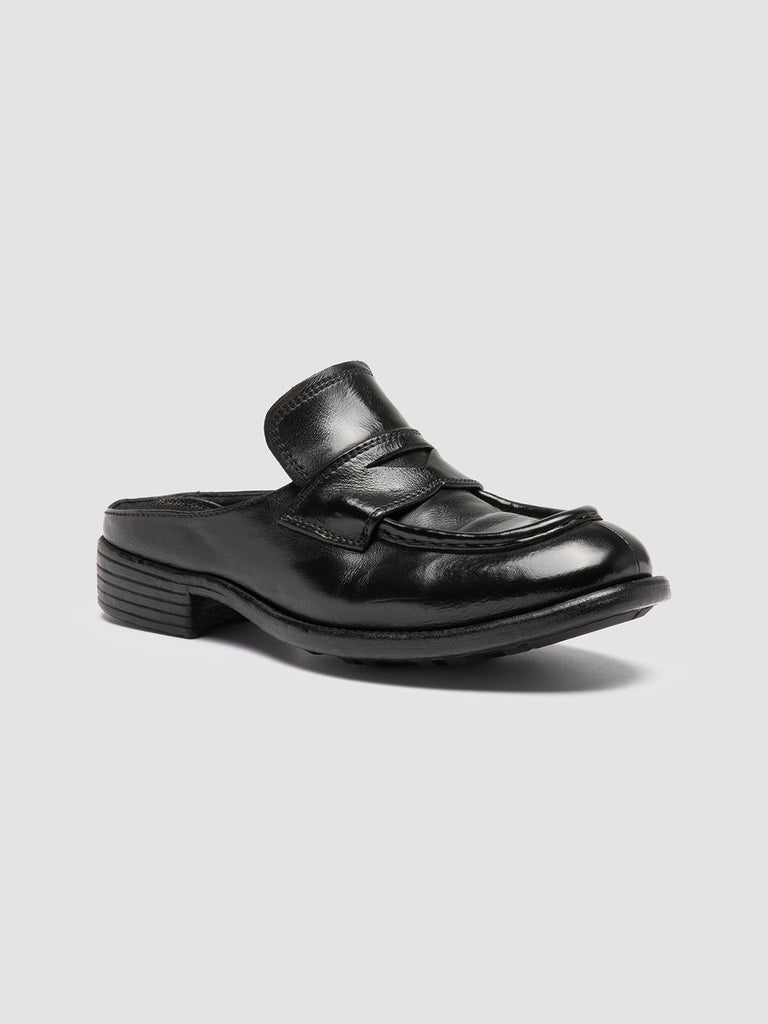 CALIXTE 063 - Black Leather Mule