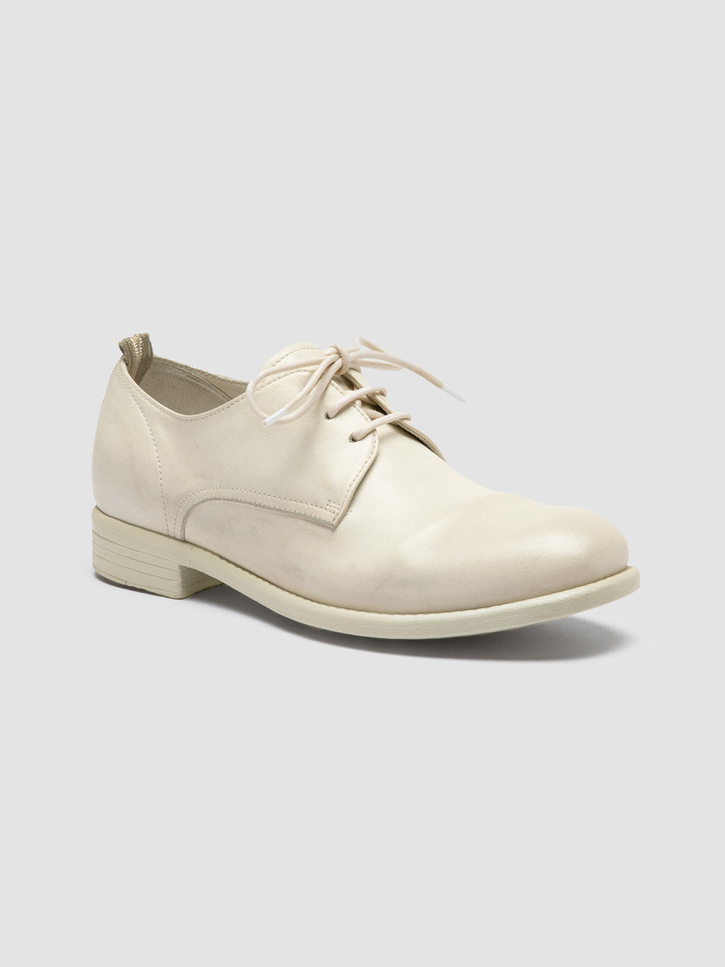 CALIXTE 064 Panna - White Leather Derby Shoes Women Officine Creative - 3