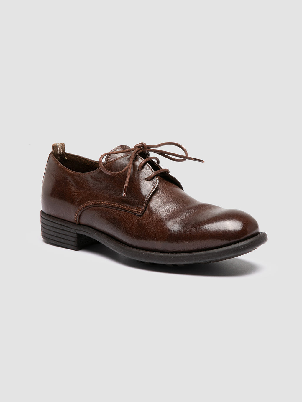 CALIXTE 068 - Brown Leather Derby Shoes Women Officine Creative - 3