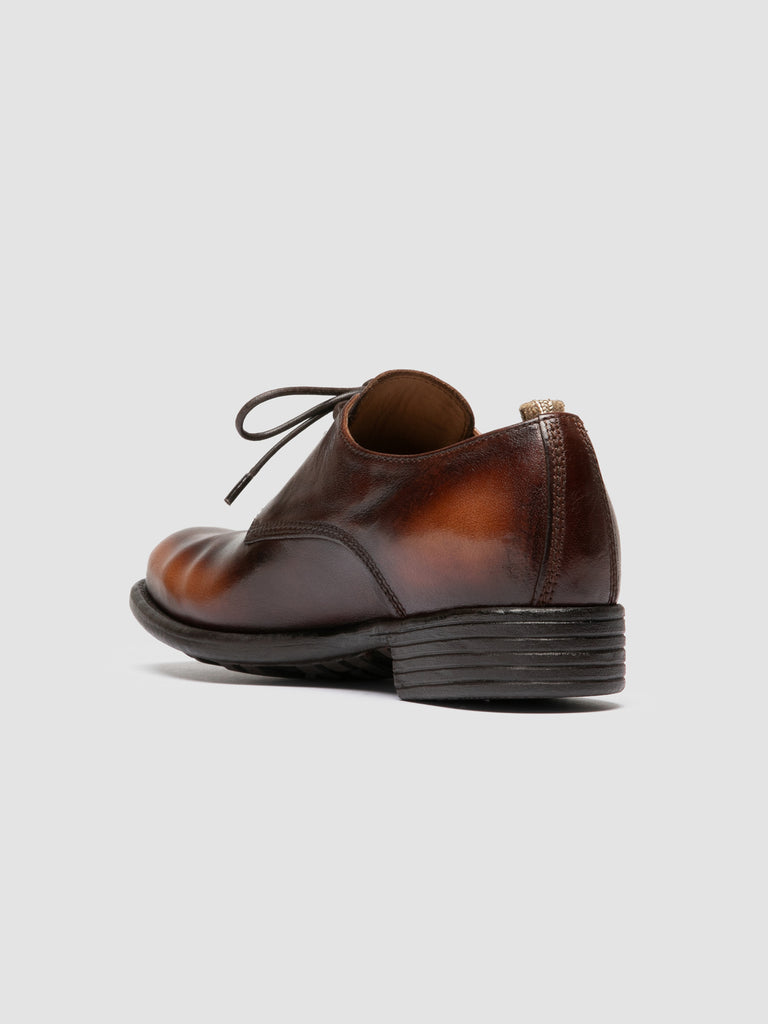 CALIXTE 068 - Light Brown Leather Oxford Shoes
