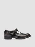 CALIXTE 071 - Dark Grey Leather T-Bar Shoes - 0