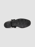 CALIXTE 071 - Dark Grey Leather T-Bar Shoes - 4