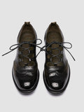 CALIXTE 084 - Dark Green Leather Oxford Shoes - 1