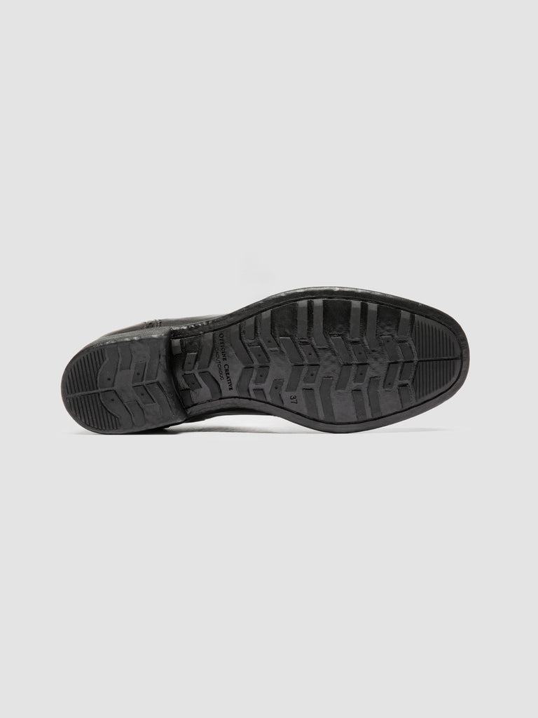 CALIXTE 084 - Dark Green Leather Oxford Shoes